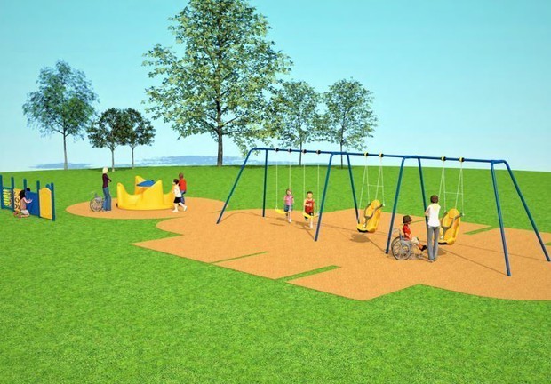Rendering of the new playground coming during the 2022-23 school year